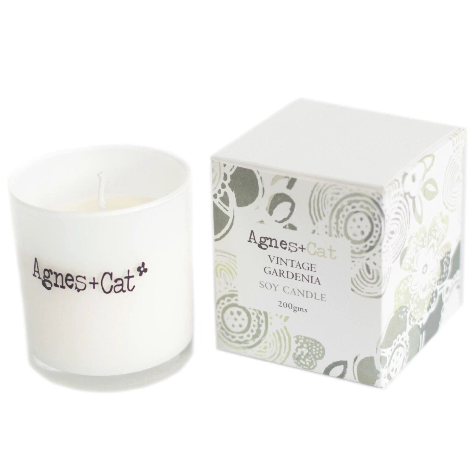 Agnes + Cat Votive Candle - Vintage Gardenia by AW Dropship UK