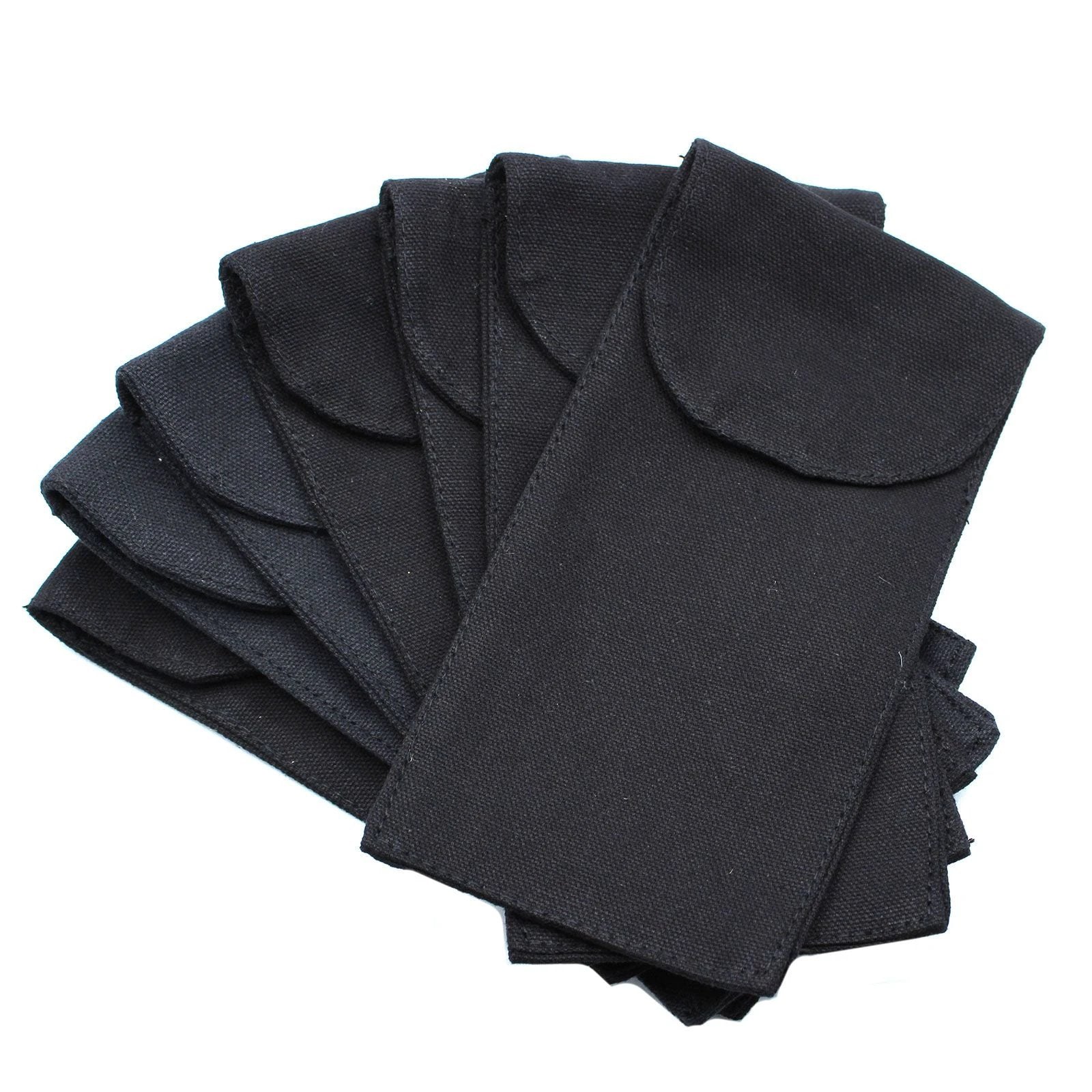 Cotton Pouch for Gemstone Face Rollers – Black (9 × 19 cm) by AW Dropship UK