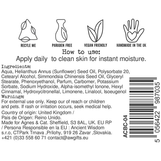 Agnes + Cat Hand & Body Cream - Moroccan Roll by AW Dropship UK