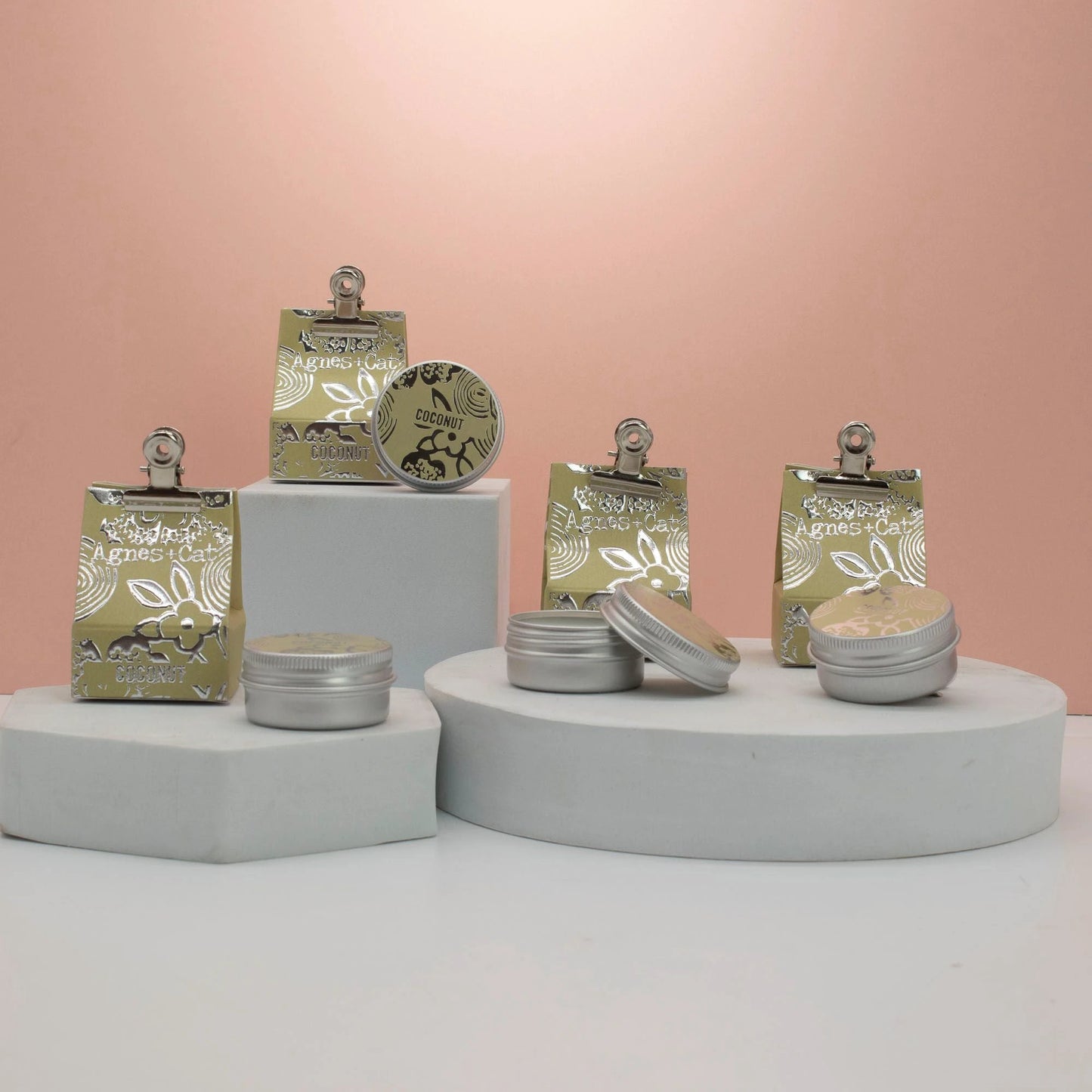 Agnes And Cat Lip Balm Coconut Nourishing Everyday Lip Care Hand Poured In The UK by AW Dropship UK