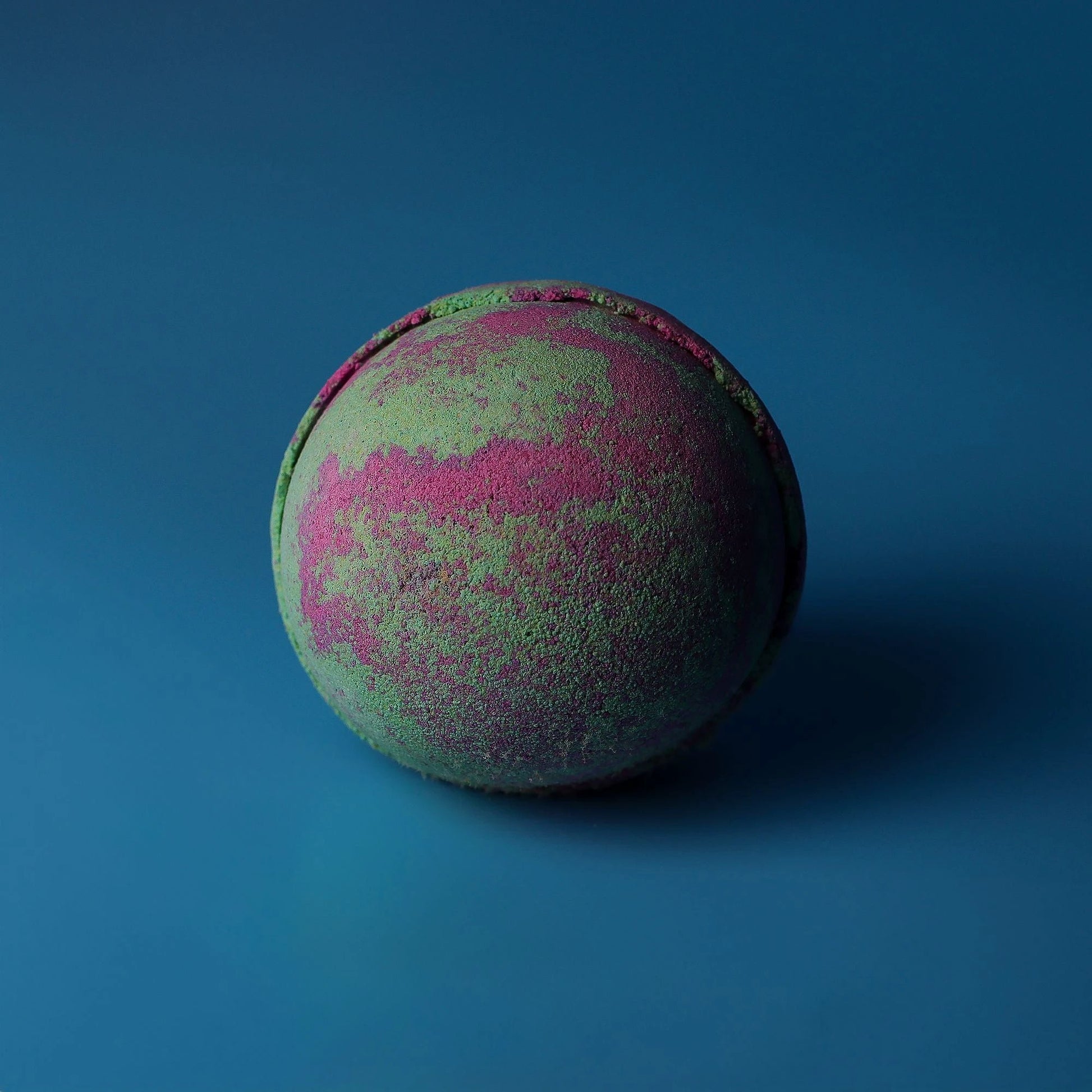 Set Of 3 Fruity Rhubarb Bath Bombs 180g Each With Green And Pink Marbled Swirls Bundle by AW Dropship UK