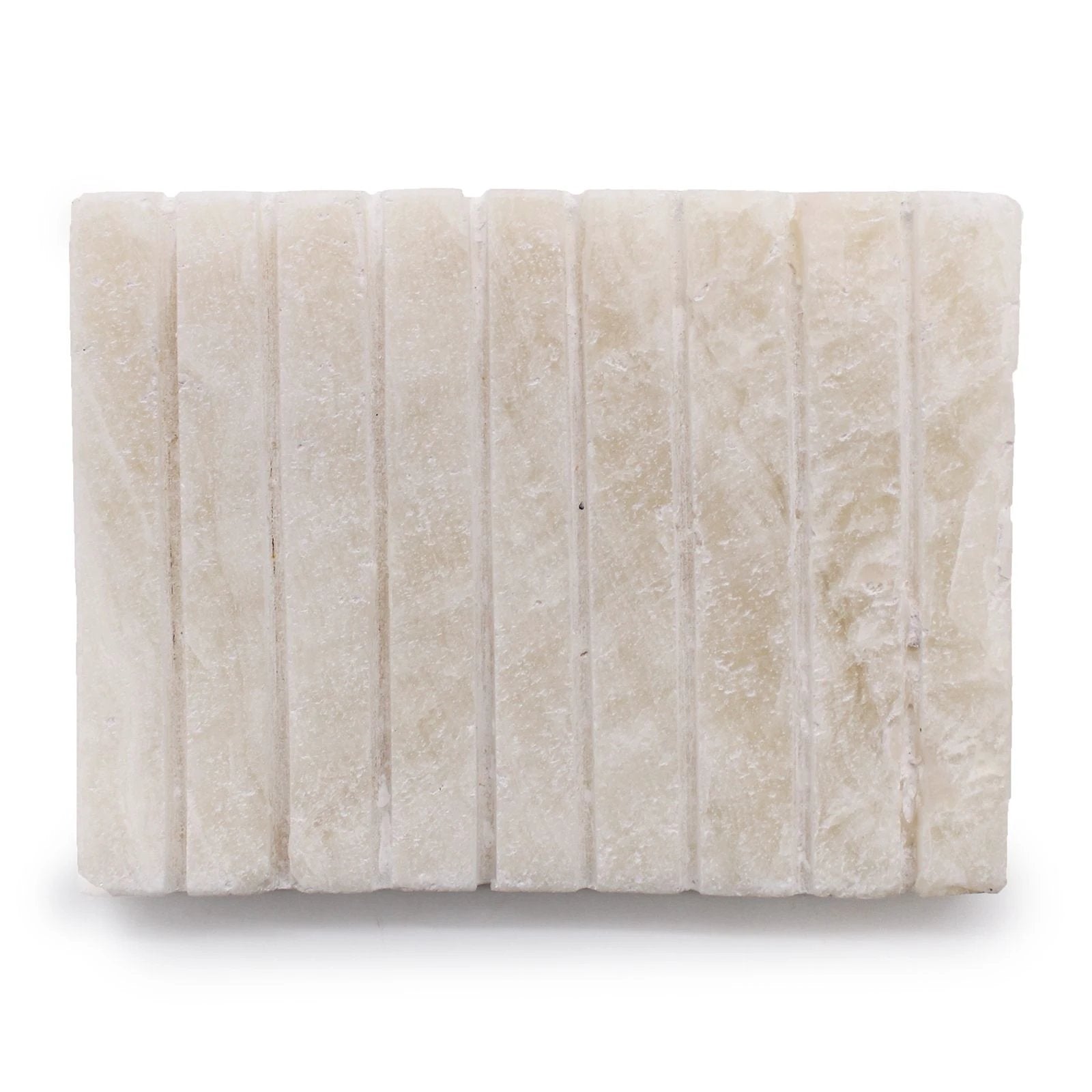 White Onxy Ridged Soap Dish by AW Dropship UK