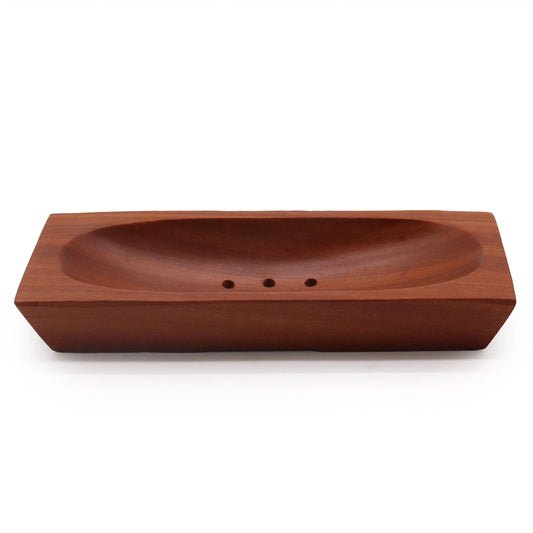 Classic Mahogany Soap Dish - Rectangle by AW Dropship UK