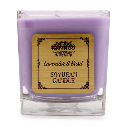 Soybean Jar Candles - Lavender & Basil by AW Dropship UK