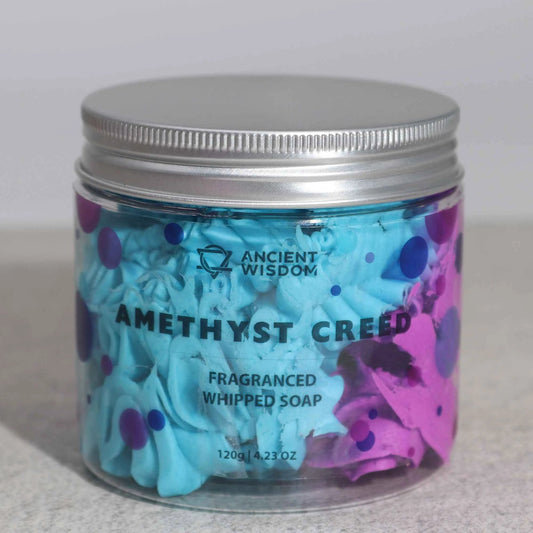 Amethyst Creed Whipped Cream Soap – Luxurious 120g