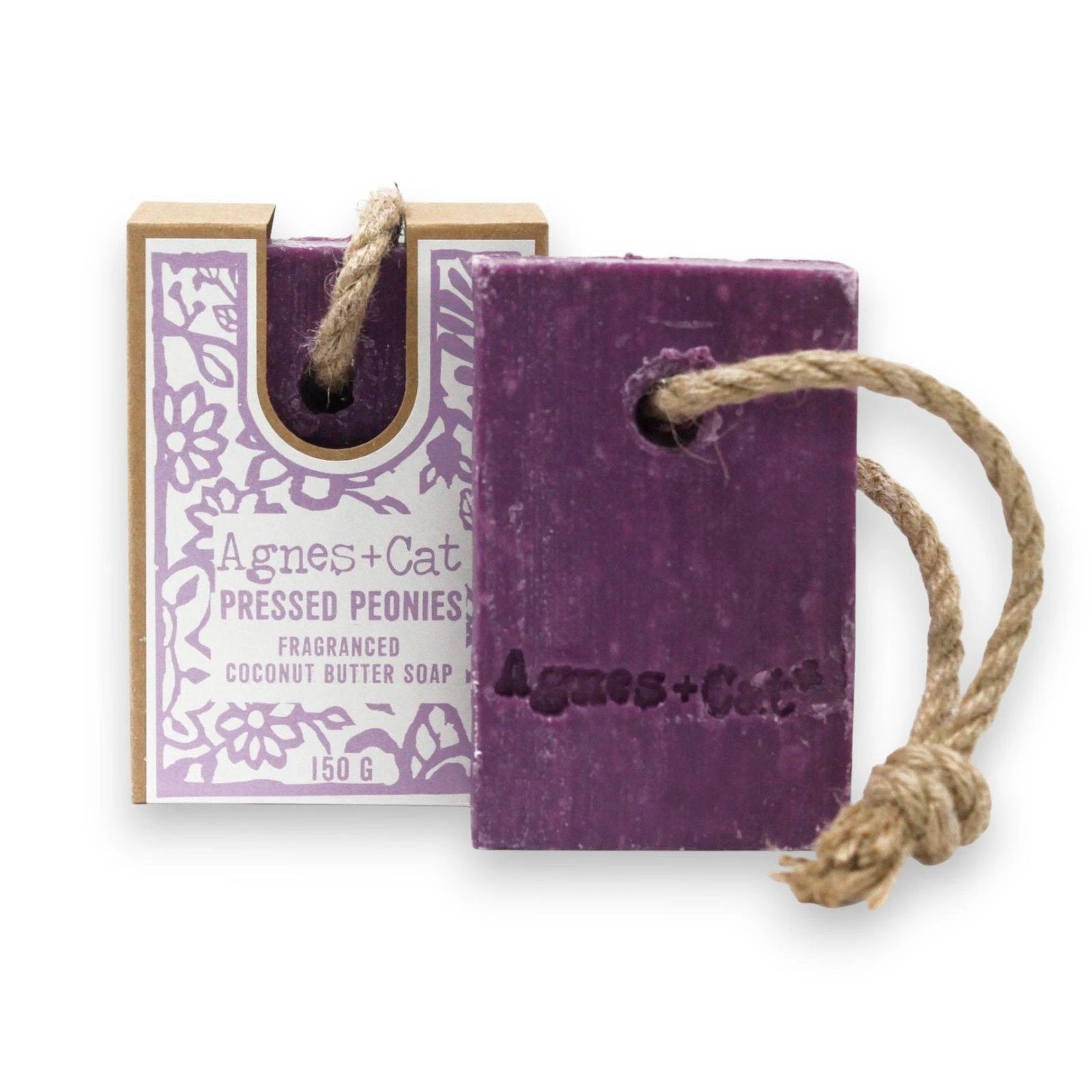 Agnes + Cat Soap On A Rope - Pressed Peonies by AW Dropship UK