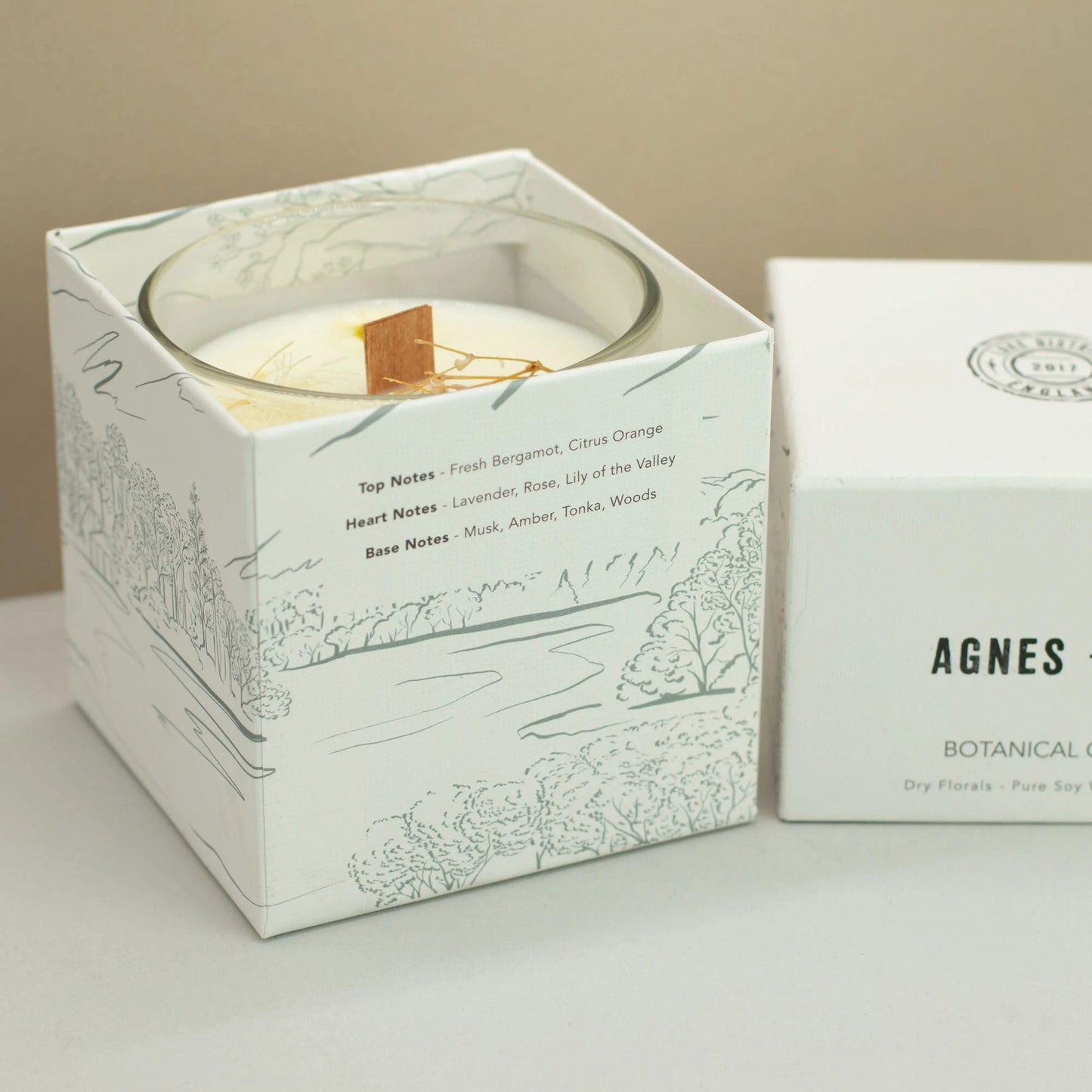 Agnes + Cat Botanical Soy Wax Candle - Windermere by AW Dropship UK