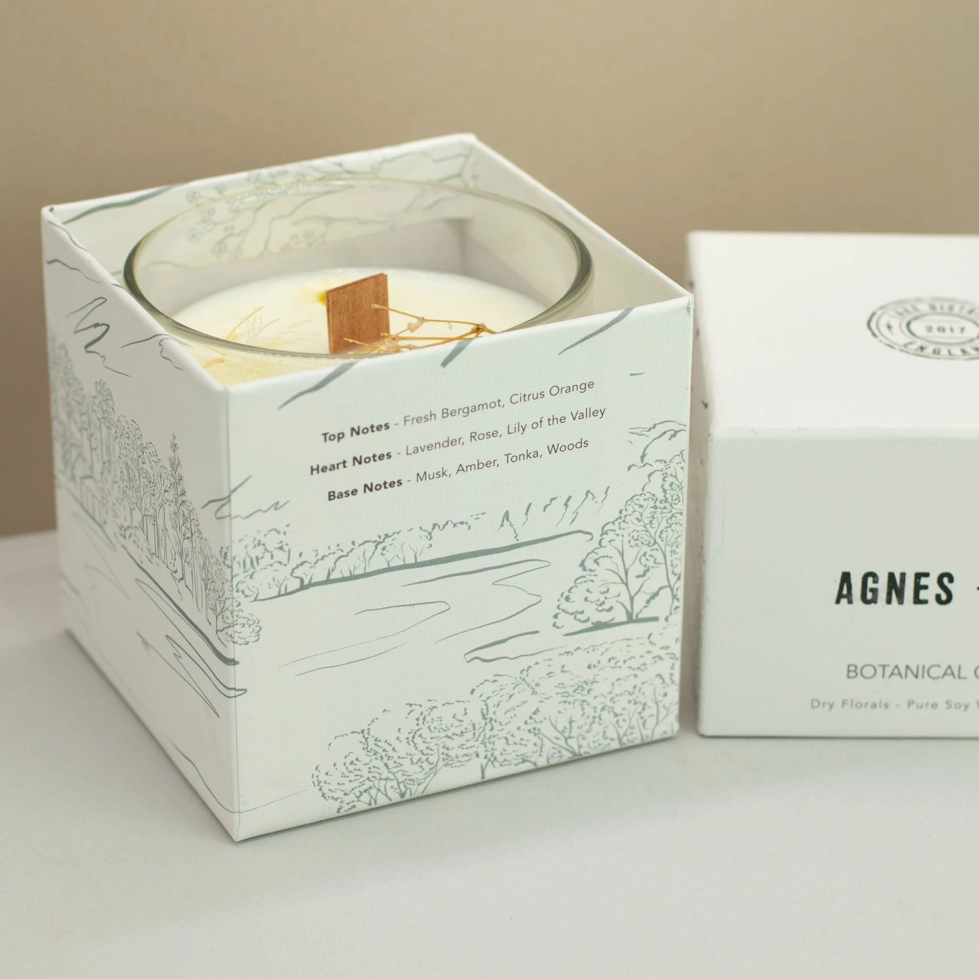 Agnes + Cat Botanical Soy Wax Candle - Windermere by AW Dropship UK