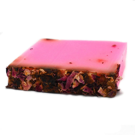 Rose And Petals Soap 100g Handmade With Real Rose Petals Gift Ready For Gifting Today by AW Dropship UK
