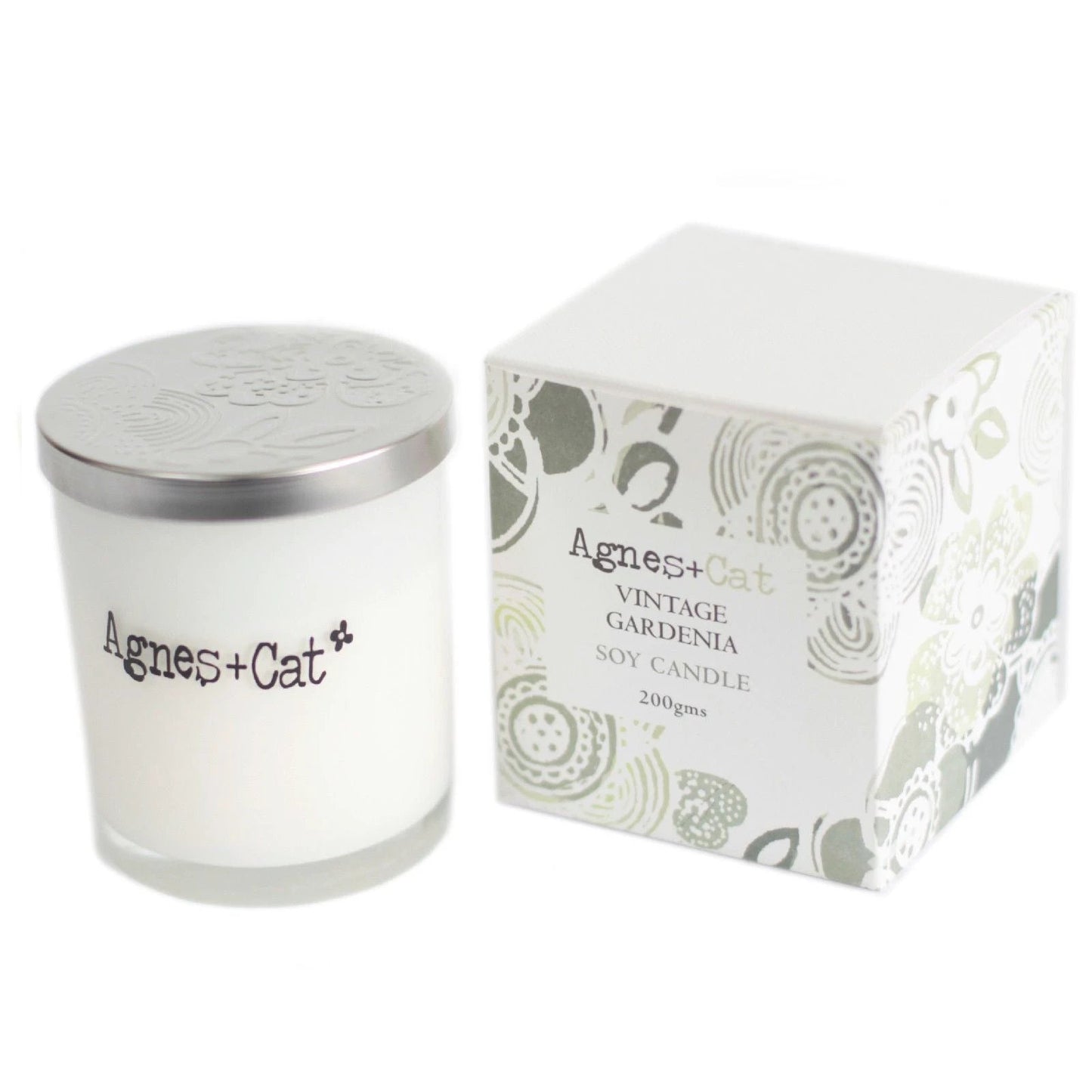 Agnes + Cat Votive Candle - Vintage Gardenia by AW Dropship UK