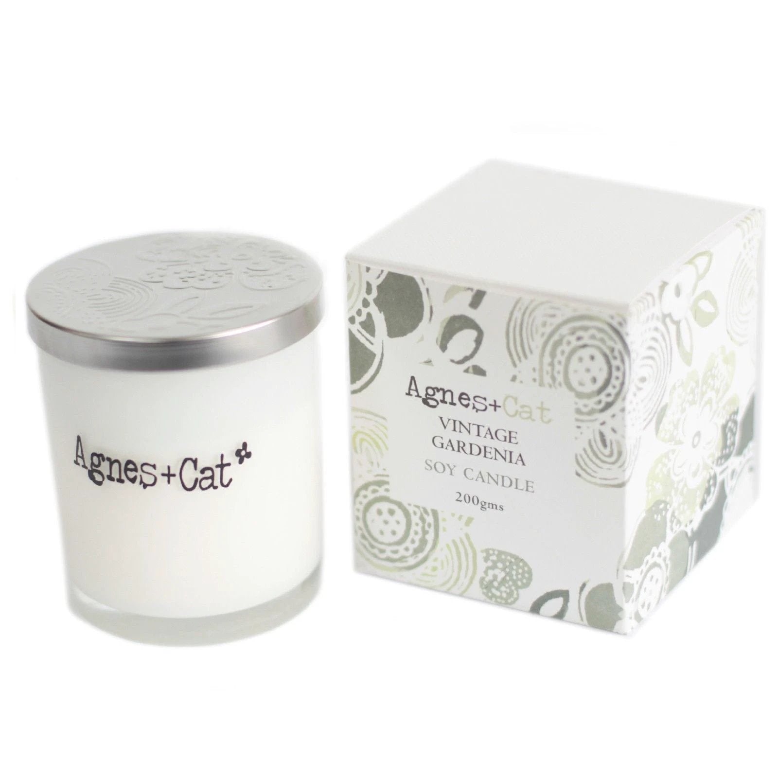 Agnes + Cat Votive Candle - Vintage Gardenia by AW Dropship UK