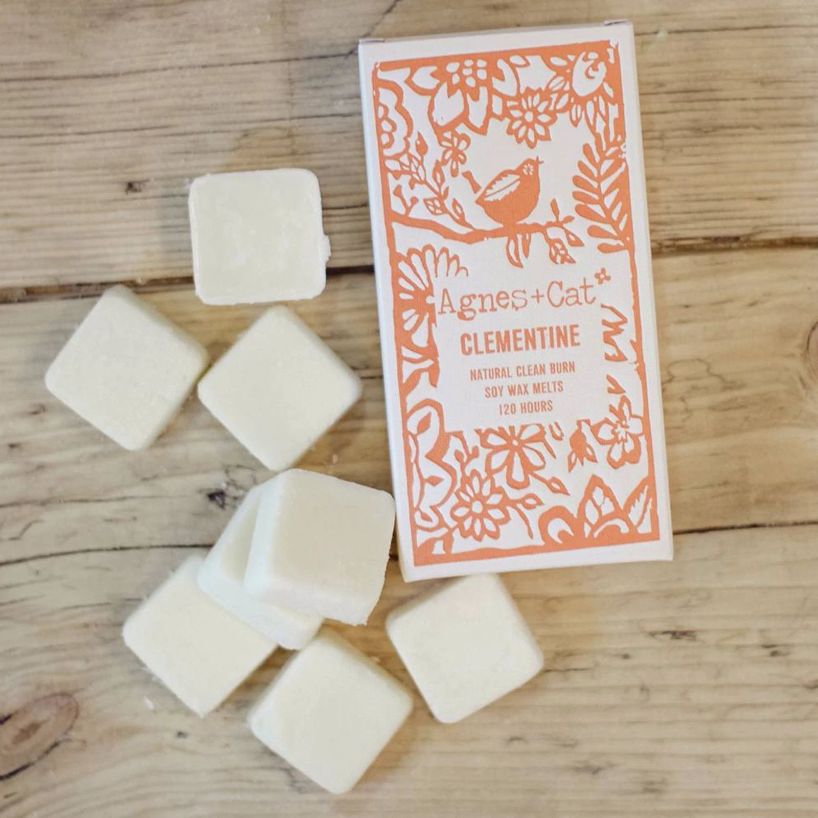 Agnes + Cat Box of 8 Wax Melts - Clementine by AW Dropship UK