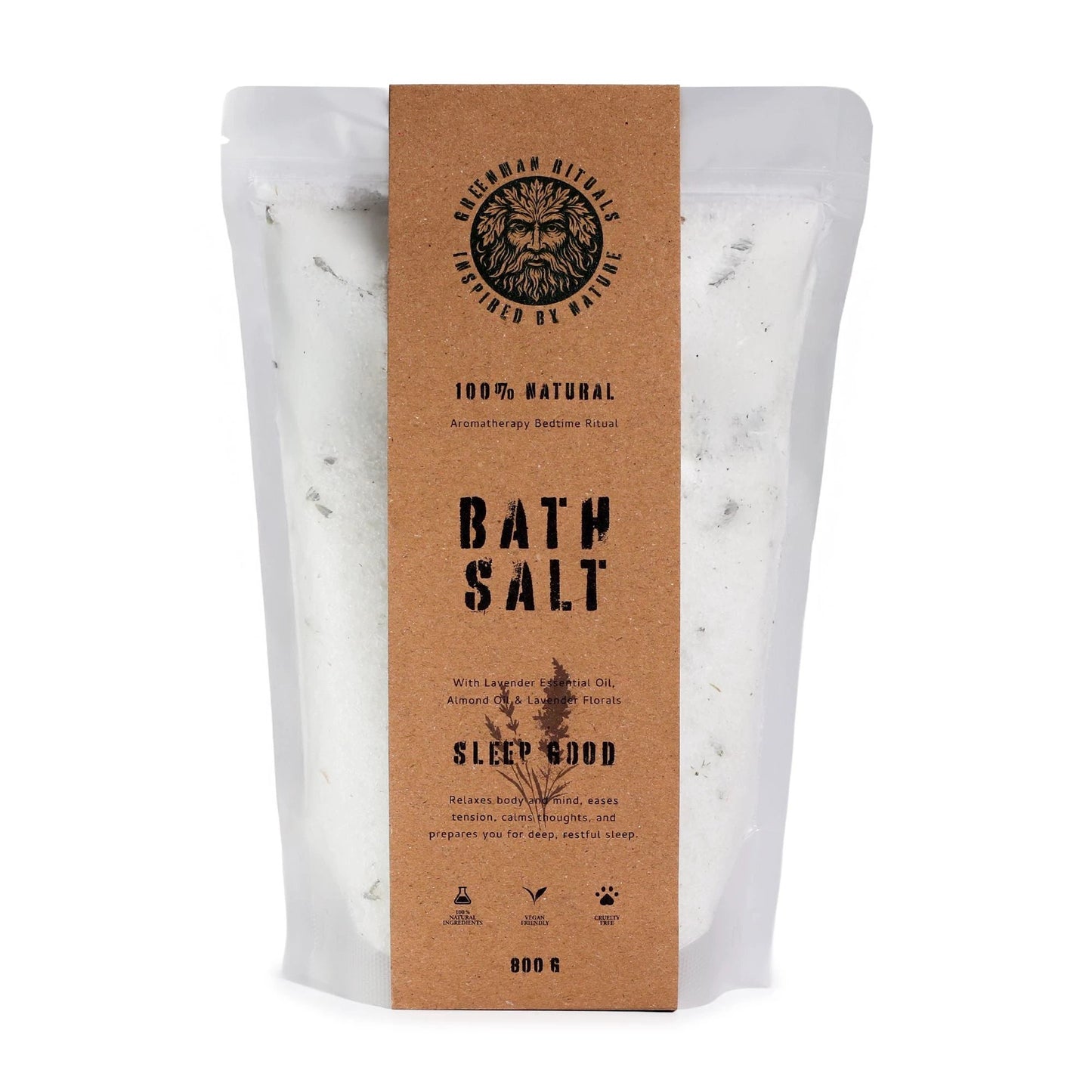 Greenman Rituals Lavender Aromatherapy Epsom Bath Salt – Sleep Good by AW Dropship UK