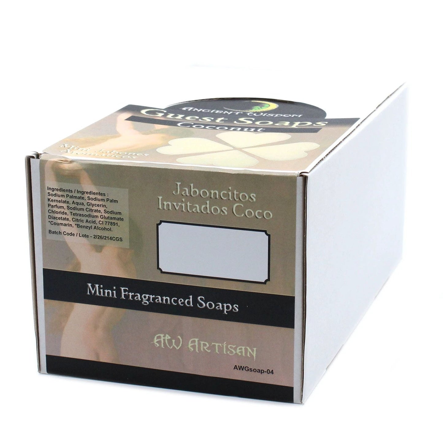 Heart Guest Soap - Coconut by AW Dropship UK