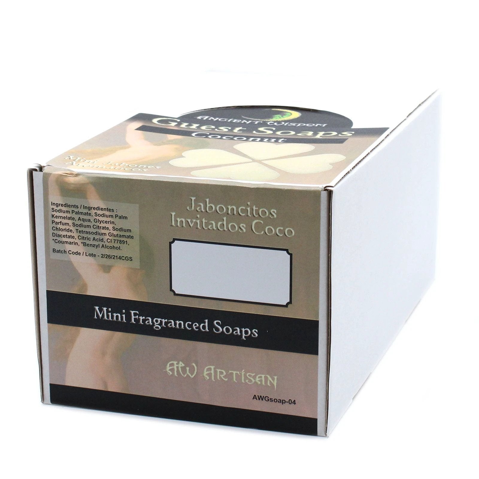 Heart Guest Soap - Coconut by AW Dropship UK