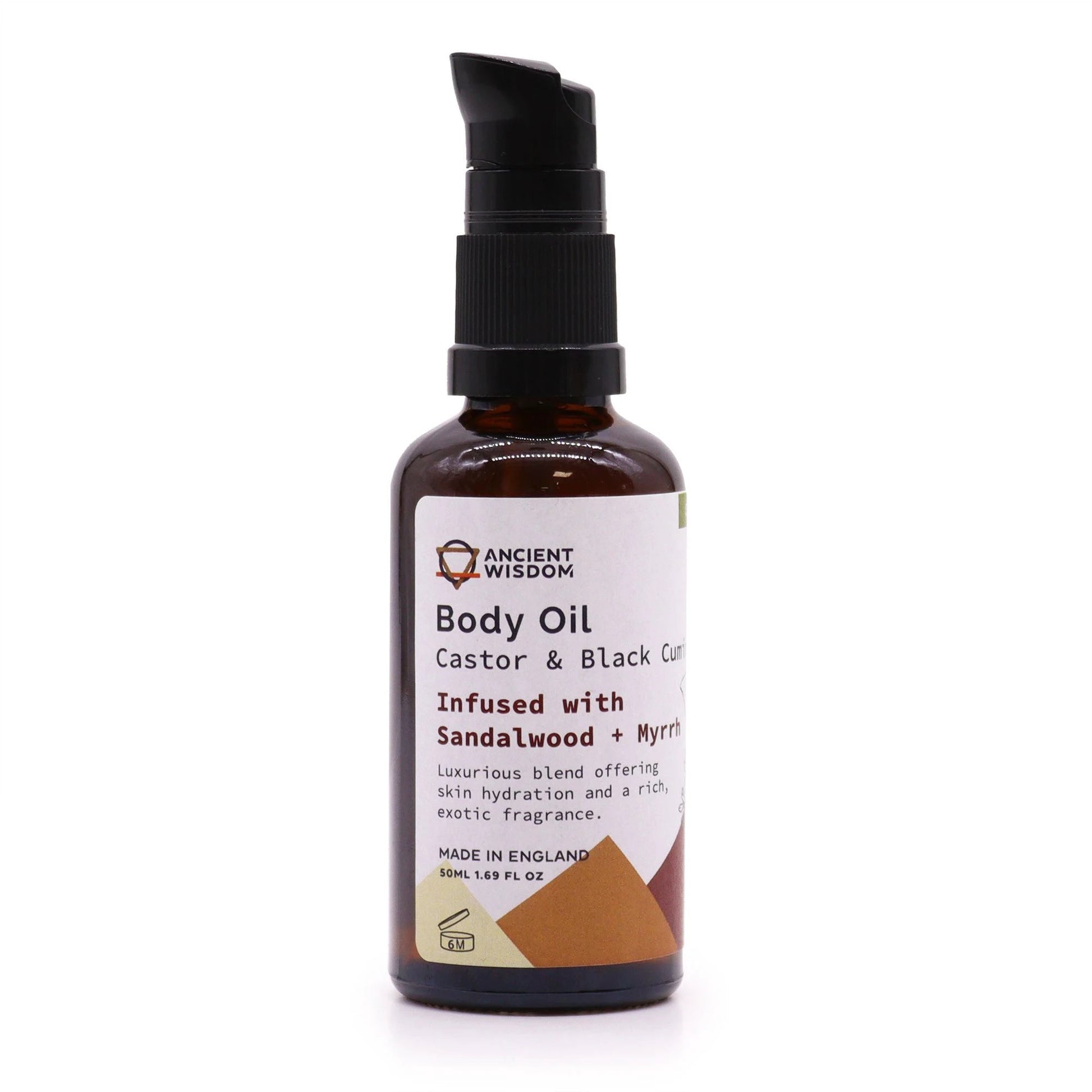 Organic Body Oil 50ml - Sandalwood & Myrrh by AW Dropship UK