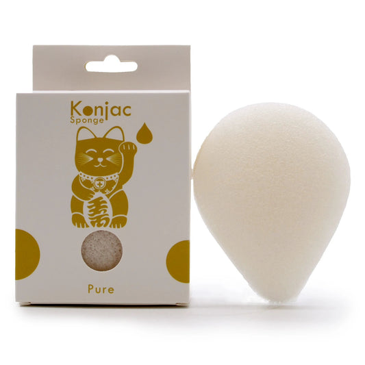 Teardrop Konjac Sponge - Natural - Sensitive skin by AW Dropship UK