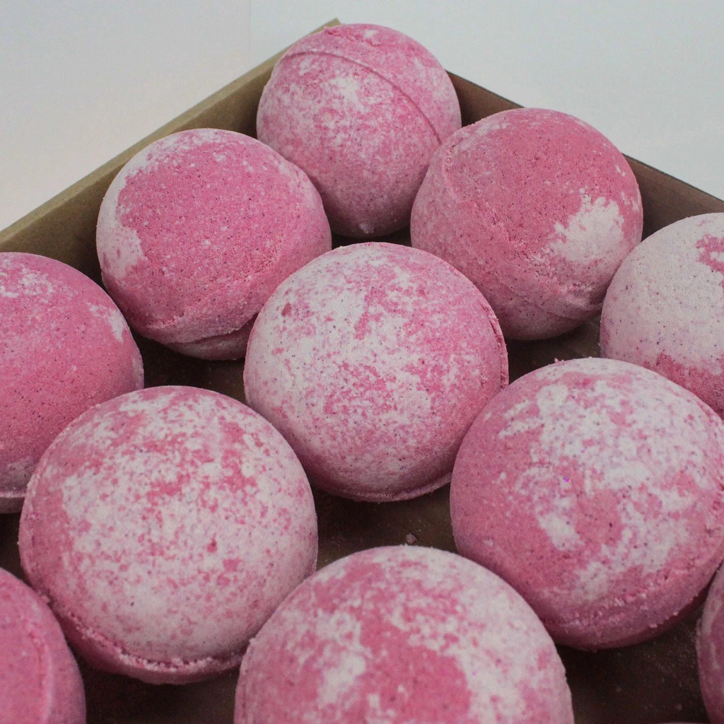 Set of 3 Jumbo Cherry Bath Bombs 180g Each With Sweet Cherry Fragrance Handcrafted in the UK by AW Dropship UK
