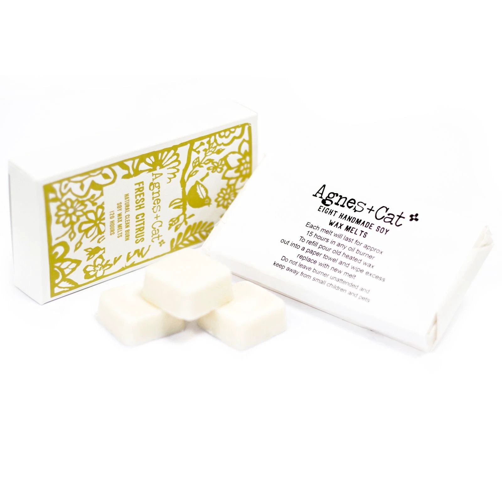 Agnes + Cat Box of 8 Wax Melts - Fresh Citrus by AW Dropship UK