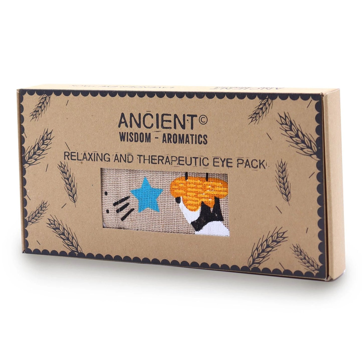 Lavender Natural Cotton and Juco Eye Pillow in Gift Box - Sleepy Panda by AW Dropship UK