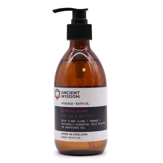 Aromatherapy Massage and Bath Oil - Sensual 300ml by AW Dropship UK
