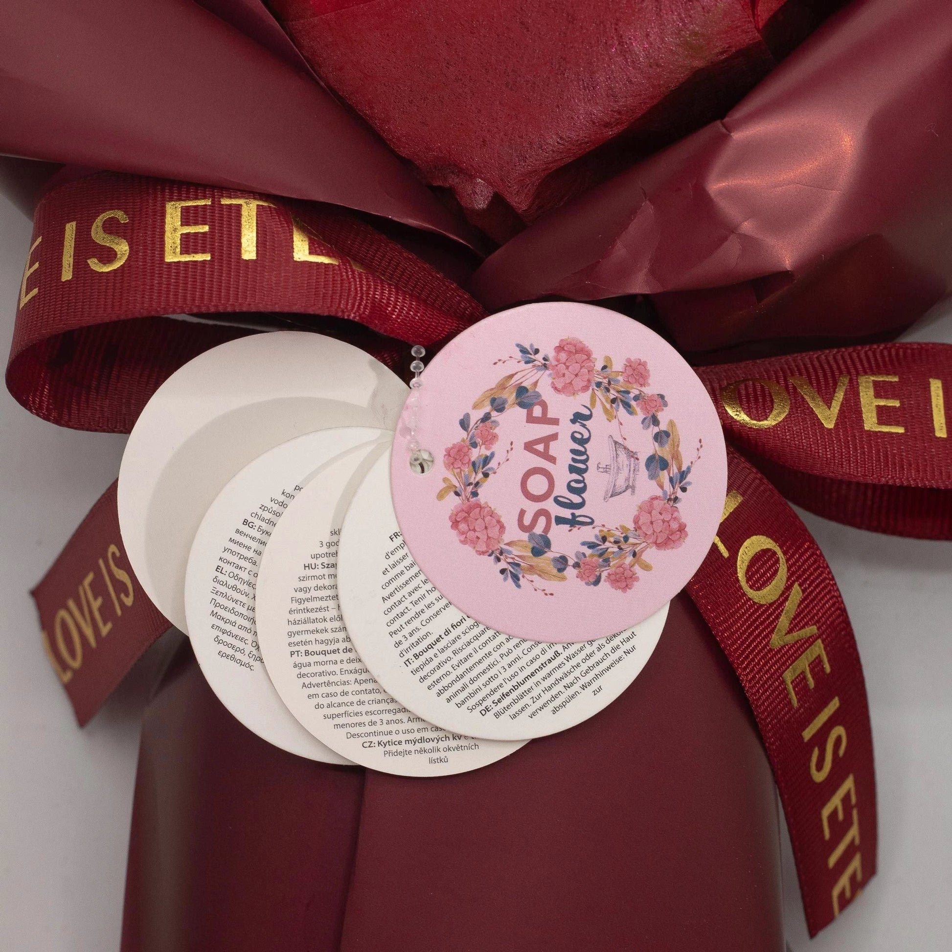 Large Red Roses Bouquet - Love is Eternal - Gift Card by AW Dropship UK