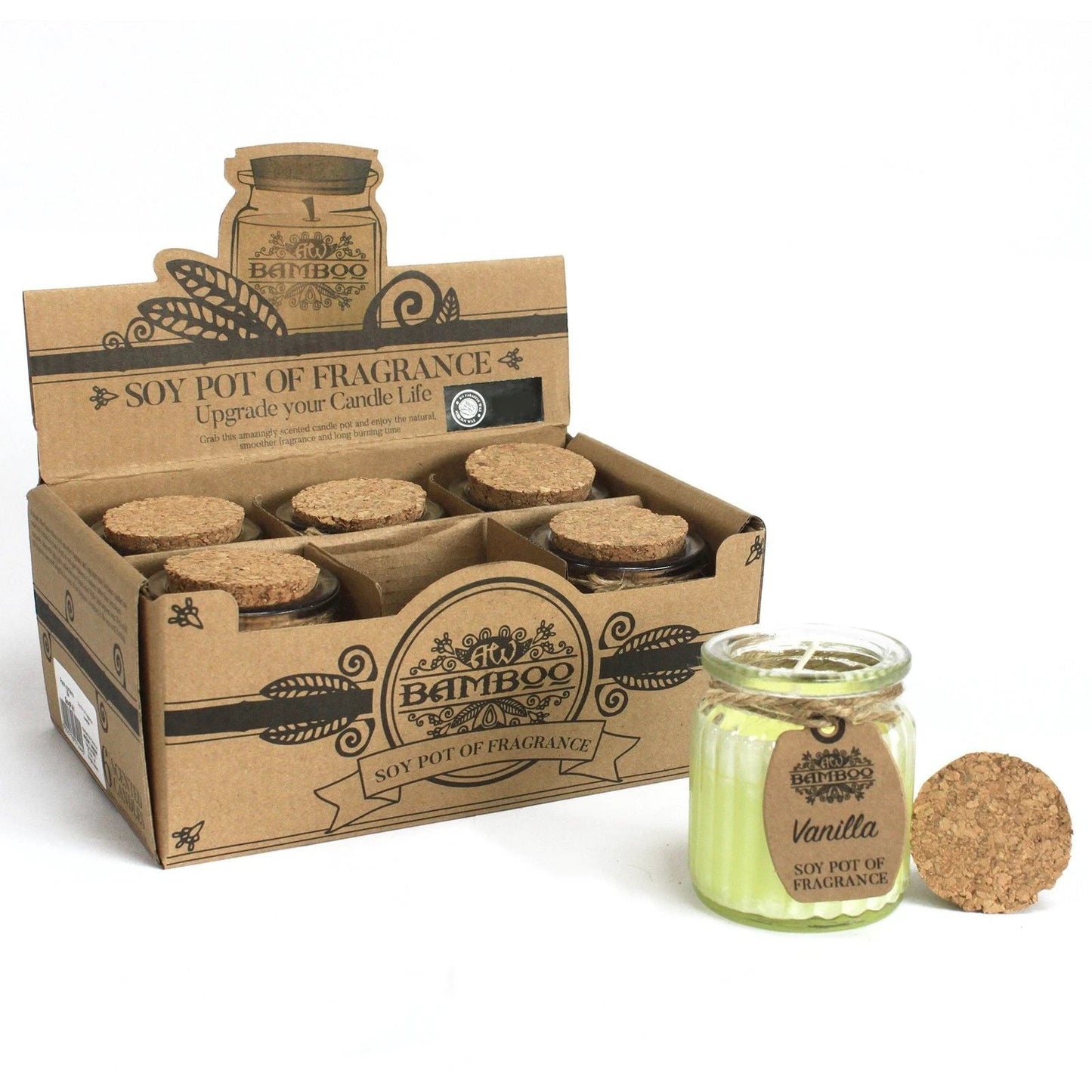 Vanilla Soy Pot of Fragrance Candles by AW Dropship UK