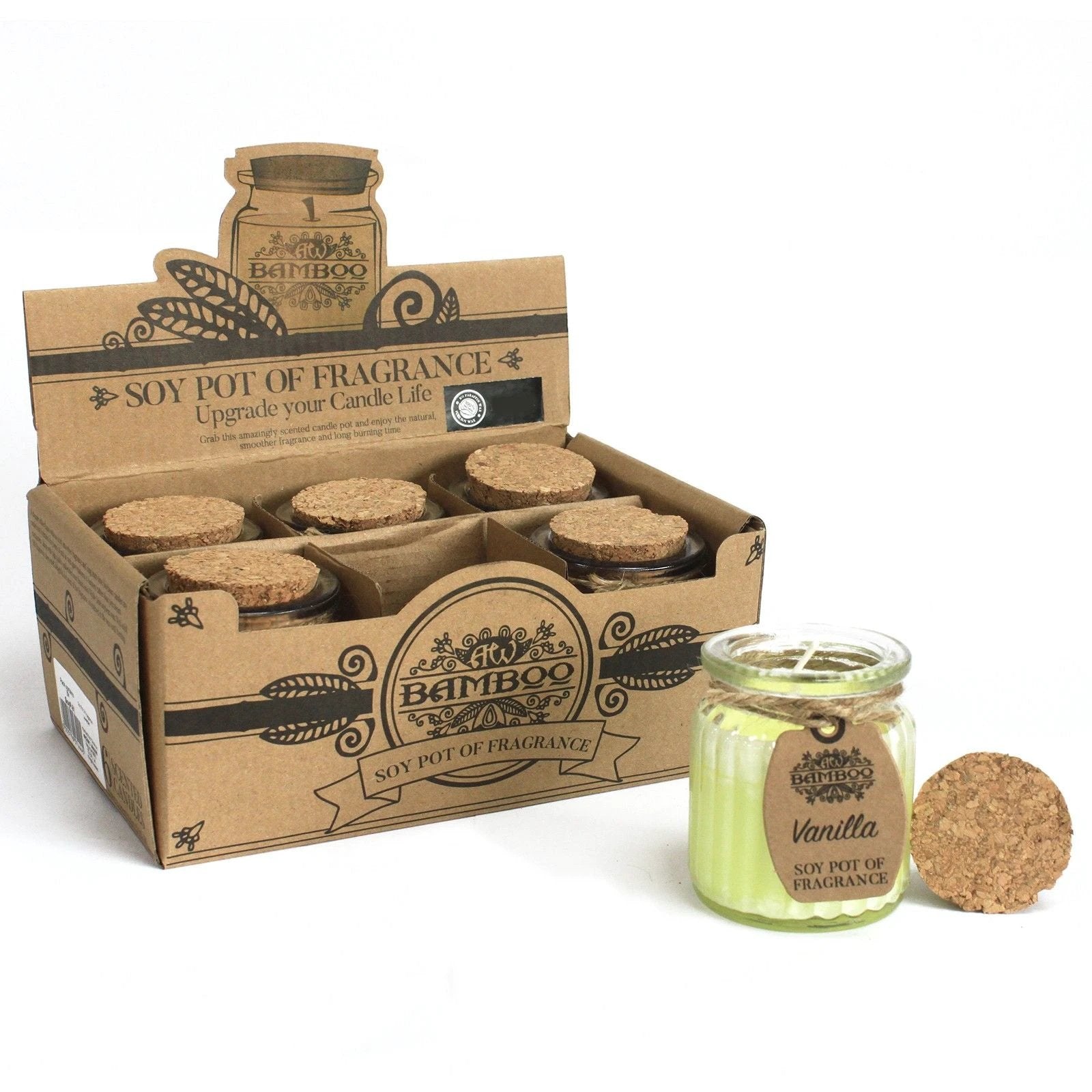 Vanilla Soy Pot of Fragrance Candles by AW Dropship UK