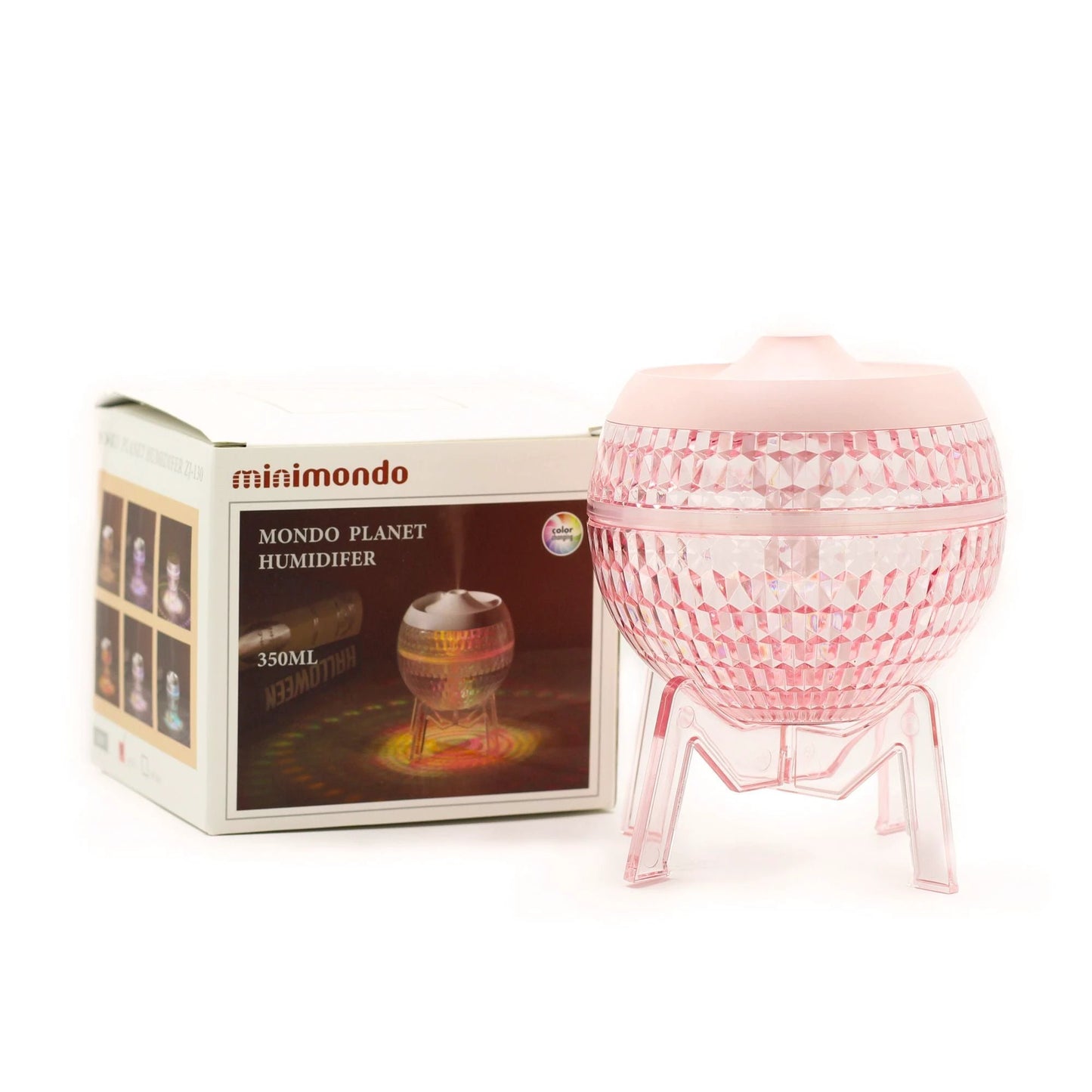 Pink Humidifer Mondo Planet - USB - Colour Change (down light) by AW Dropship UK