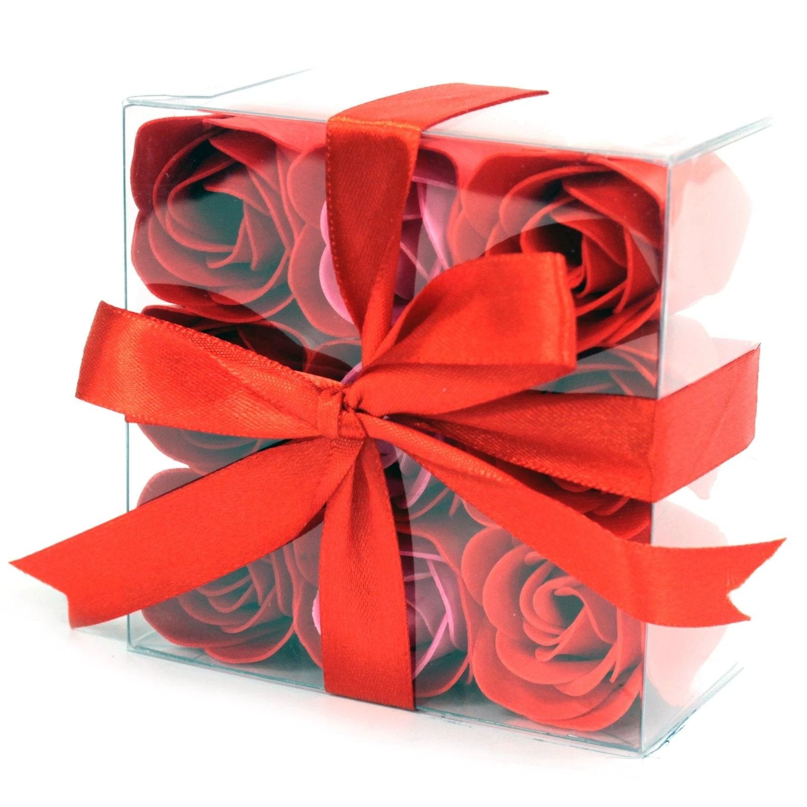 Set of 9 Soap Flowers - Red Roses by AW Dropship UK
