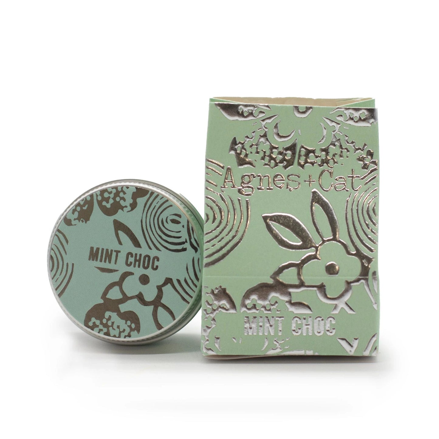 Agnes And Cat Lip Balm Mint Chocolate Hand Poured In The UK Nourishing Everyday Balm by AW Dropship UK