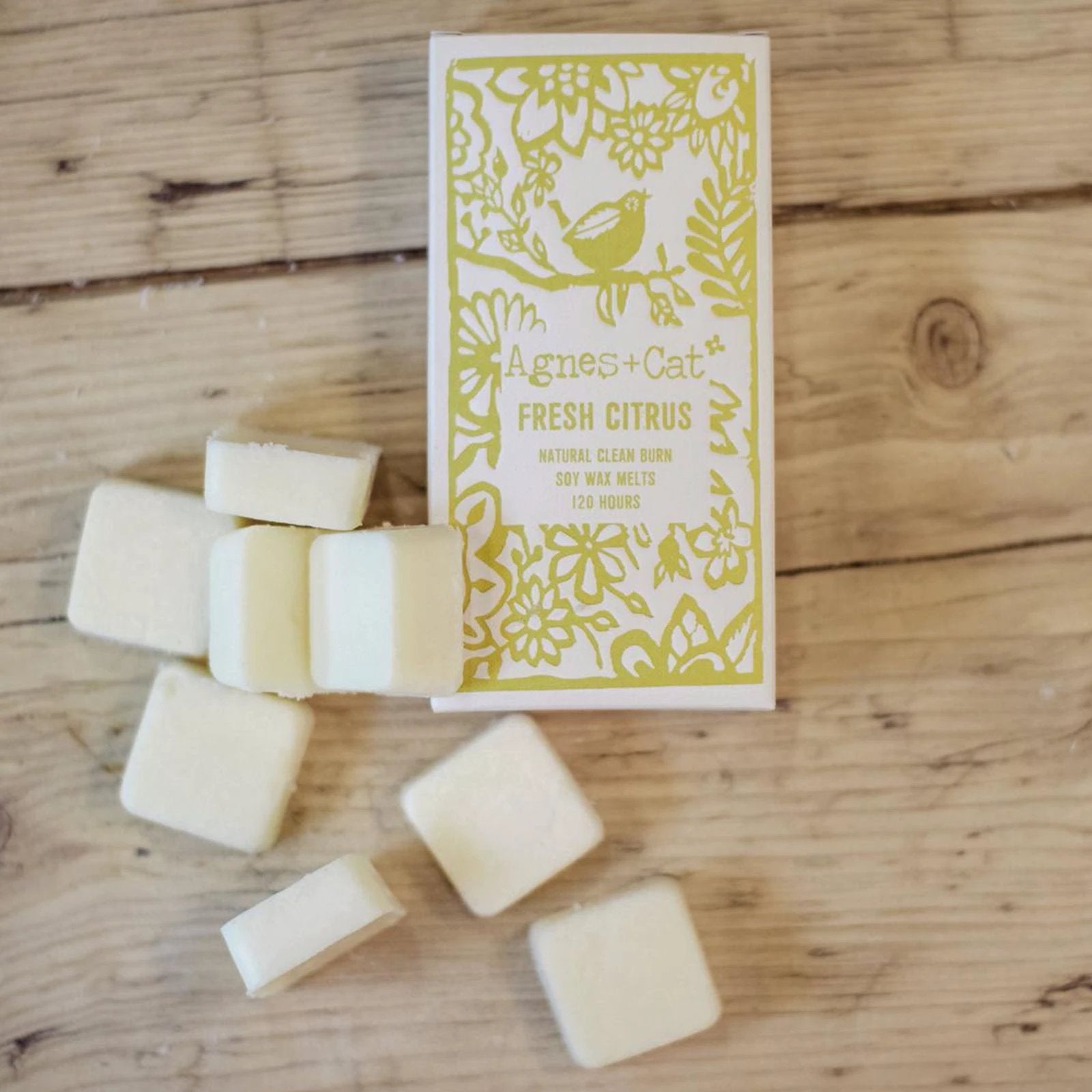 Agnes + Cat Box of 8 Wax Melts - Fresh Citrus by AW Dropship UK