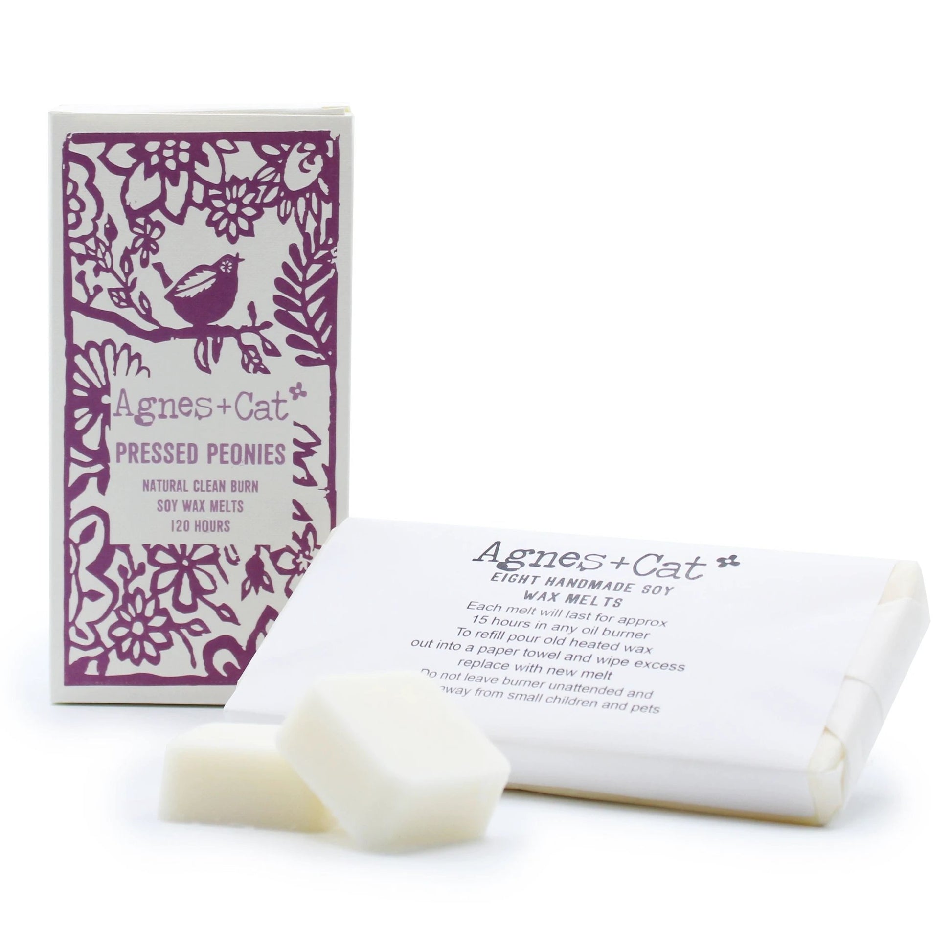 Agnes + Cat Box of 8 Wax Melts - Pressed Peonies by AW Dropship UK