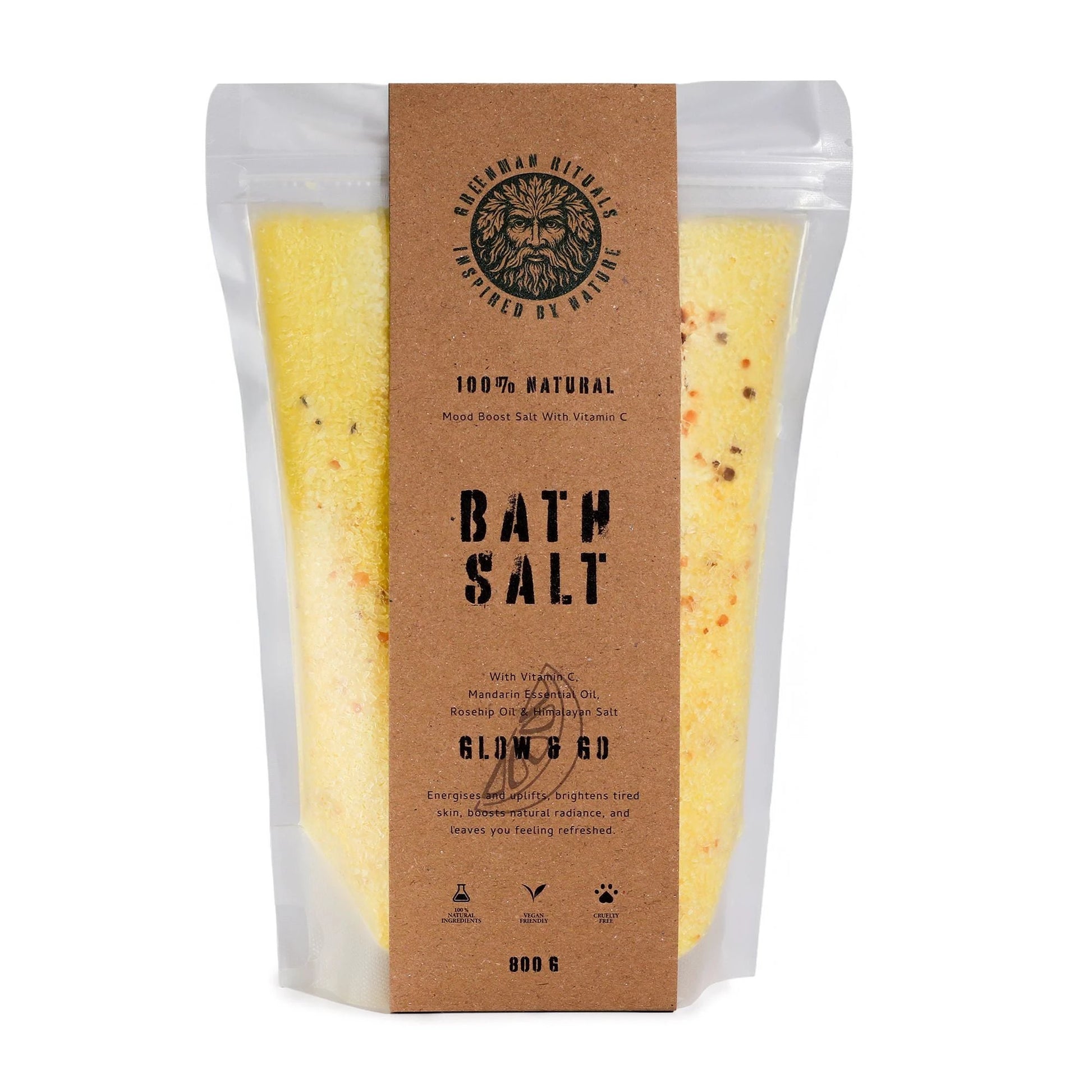 Greenman Rituals Vitamin C & Mandarin Epsom Bath Salt – Glow & Go by AW Dropship UK