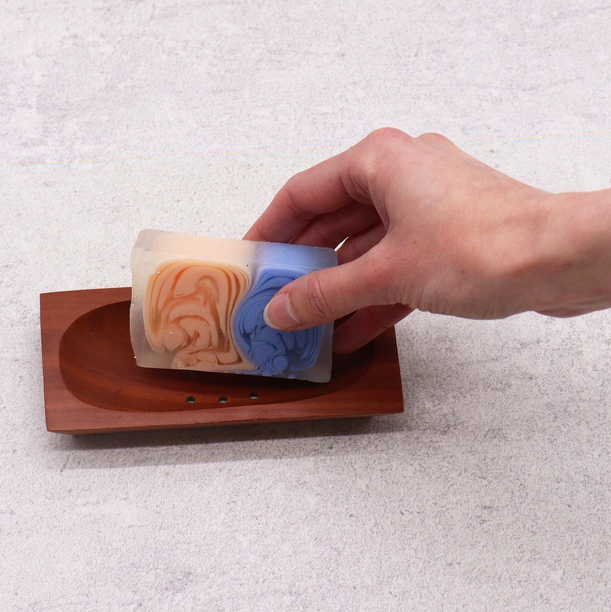 Classic Mahogany Soap Dish - Rectangle by AW Dropship UK