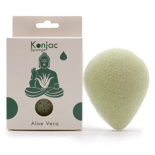 Teardrop Konjac Sponge - Aloe Vera - Healing by AW Dropship UK