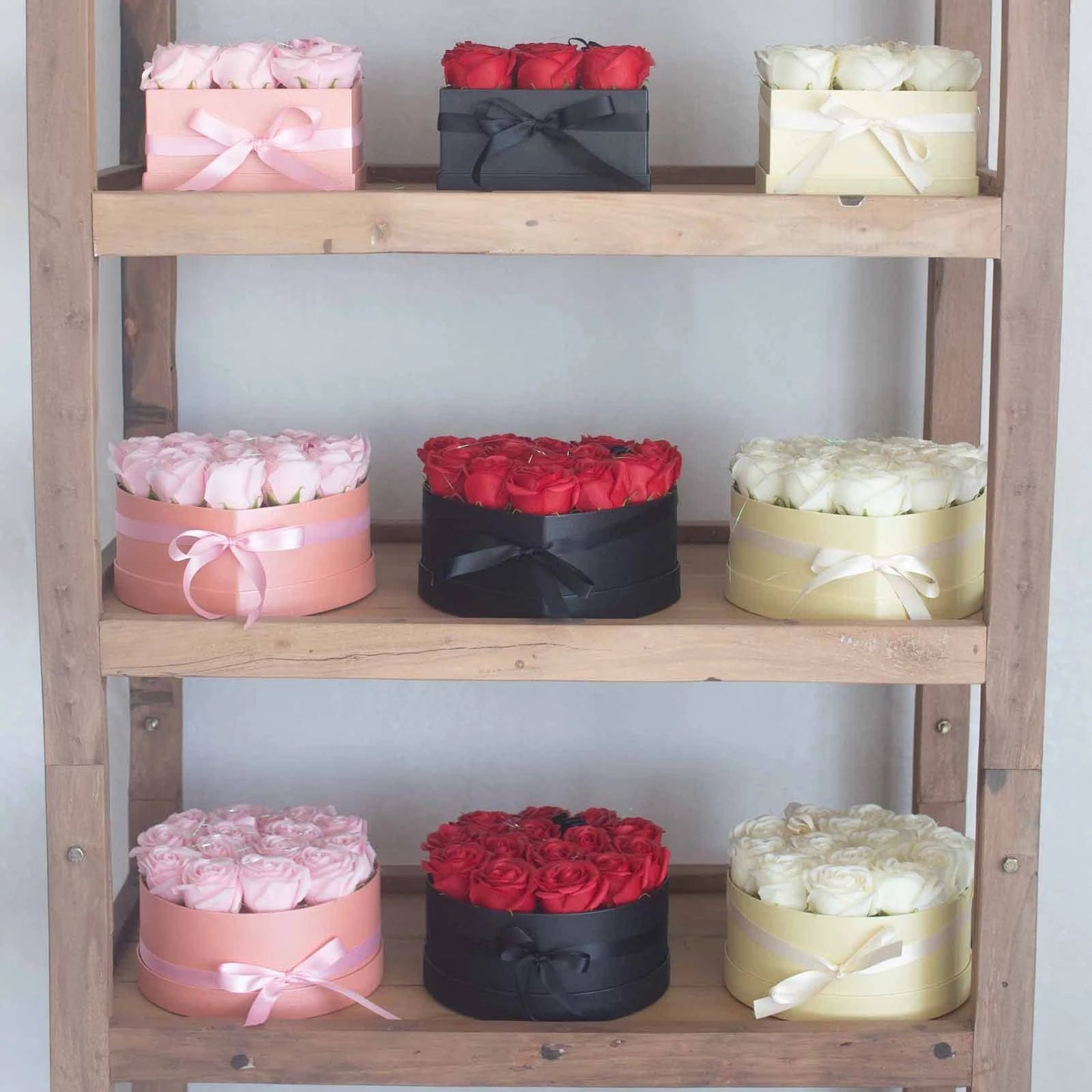 Soap Flower Gift Bouquet - 13 Pink Roses - Heart by AW Dropship UK