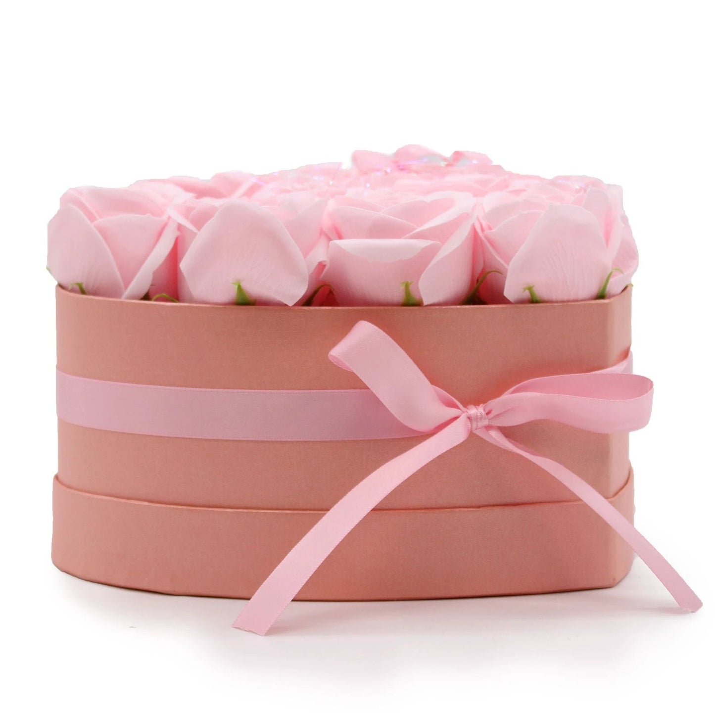 Soap Flower Gift Bouquet - 13 Pink Roses - Heart by AW Dropship UK