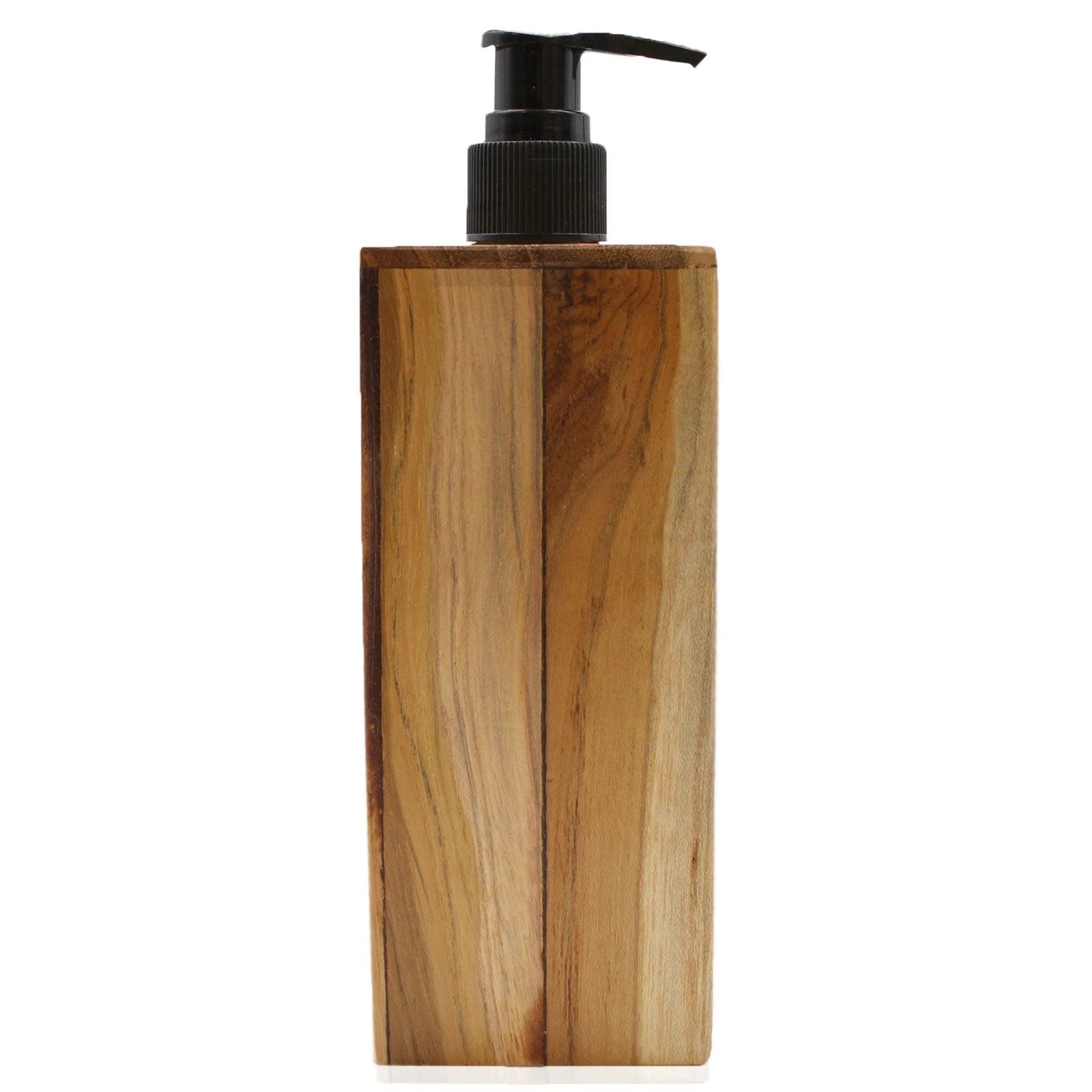 Natural Teakwood Soap Dispenser - Square by AW Dropship UK