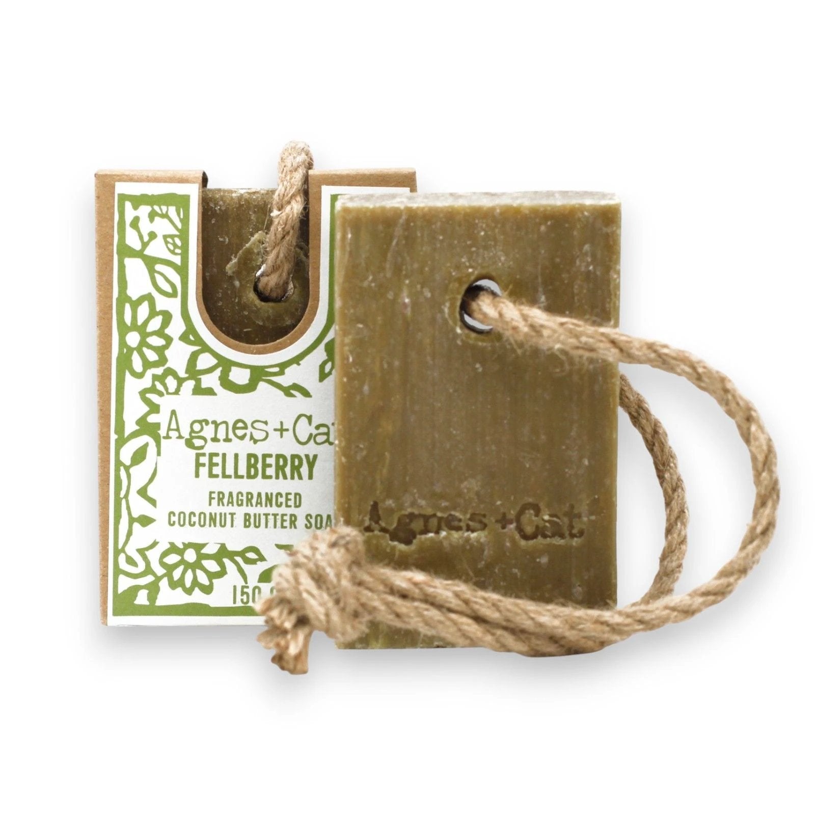 Name Agnes + Cat Soap On A Rope - Fellberry by AW Dropship UK