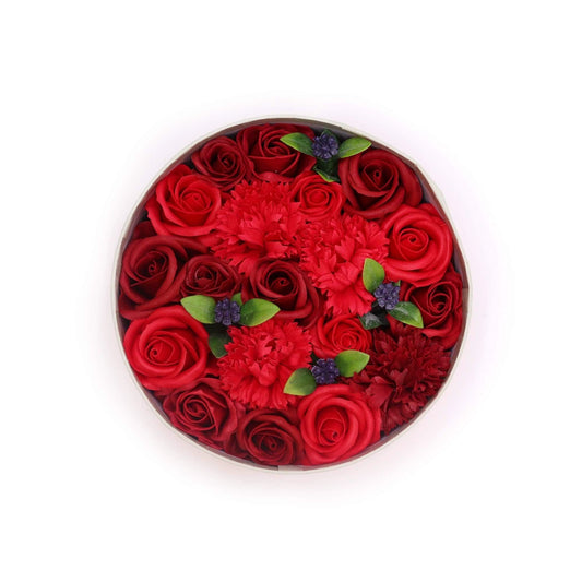 Round Box - Classic Red Roses by AW Dropship UK
