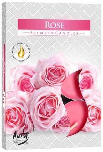 Rose Scented Tealight Candles – Set of 6 Luxury Lights