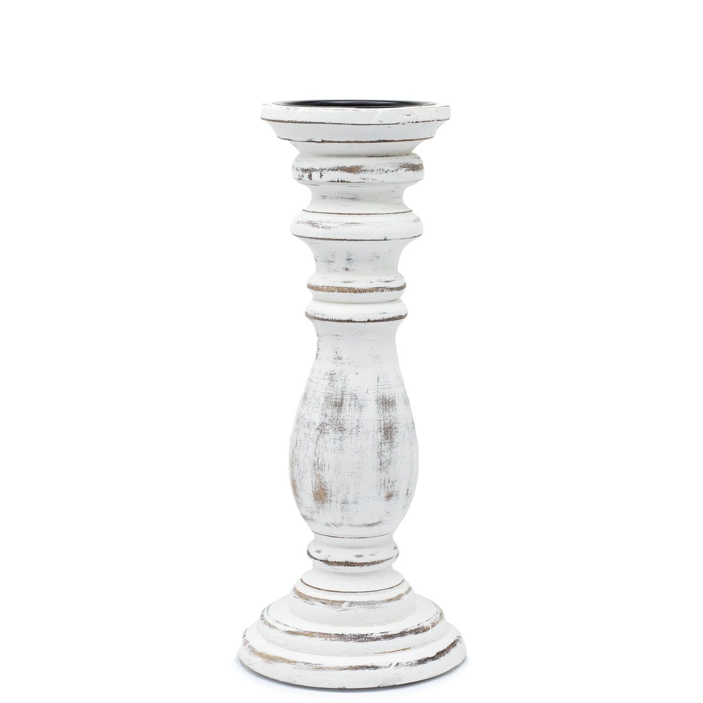 Classic Candle Stand - Whitewash - Medium by AW Dropship UK