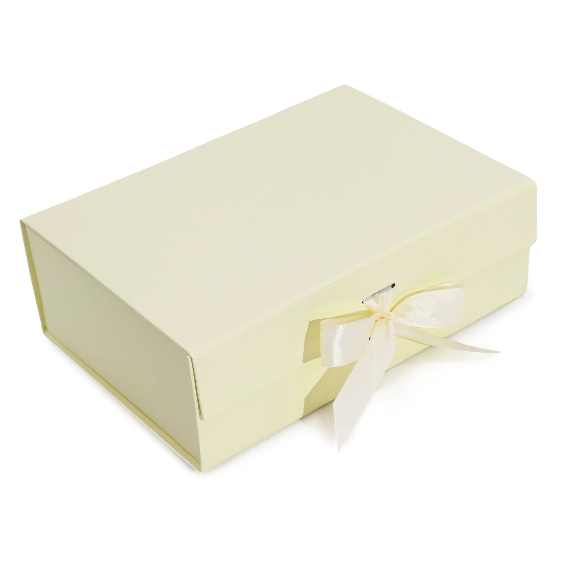 Flat Pack Gift Box - Large (28.2x20.2x9.2cm) - Ivory by AW Dropship UK