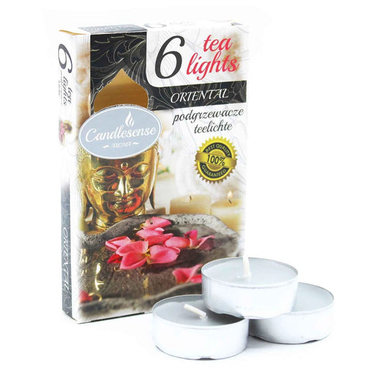 Oriental Scented Tealight Candles Set of 6 – Warm Glow