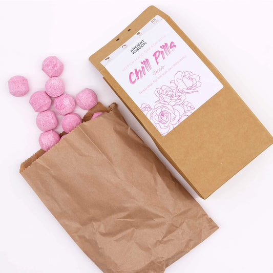 Chill Pills Gift Pack 350g Rose Scent Bath Pills Set For Luxurious Soaks With 30 Pieces by AW Dropship UK