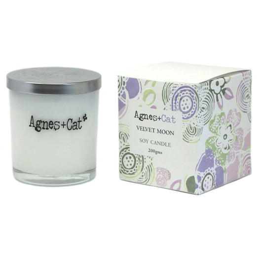 Agnes + Cat Votive Candle - Velvet Moon by AW Dropship UK