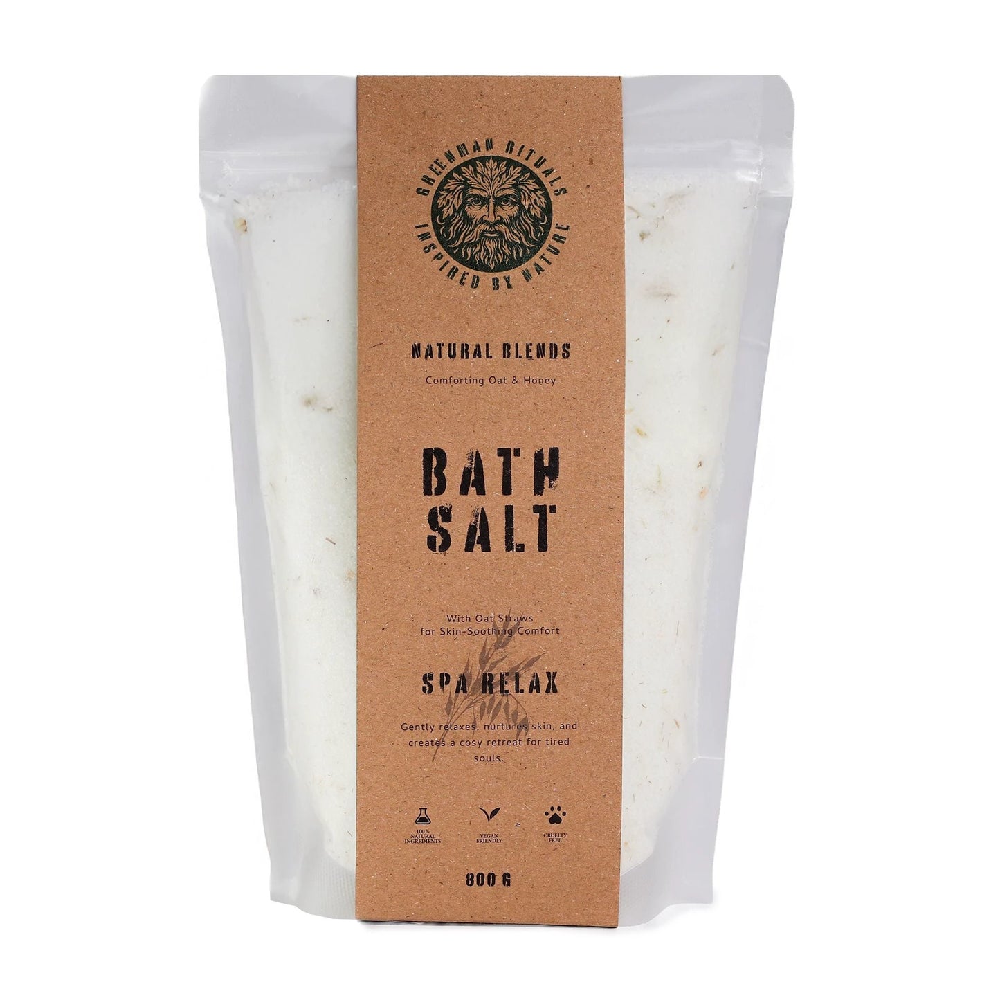 Greenman Rituals Oat & Honey Epsom Bath Salt – Spa Relax Blend by AW Dropship UK