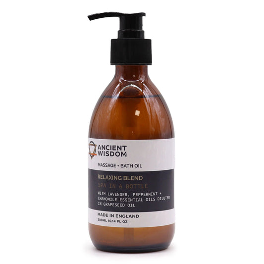 Aromatherapy Massage and Bath Oil - Relaxing 300ml by AW Dropship UK