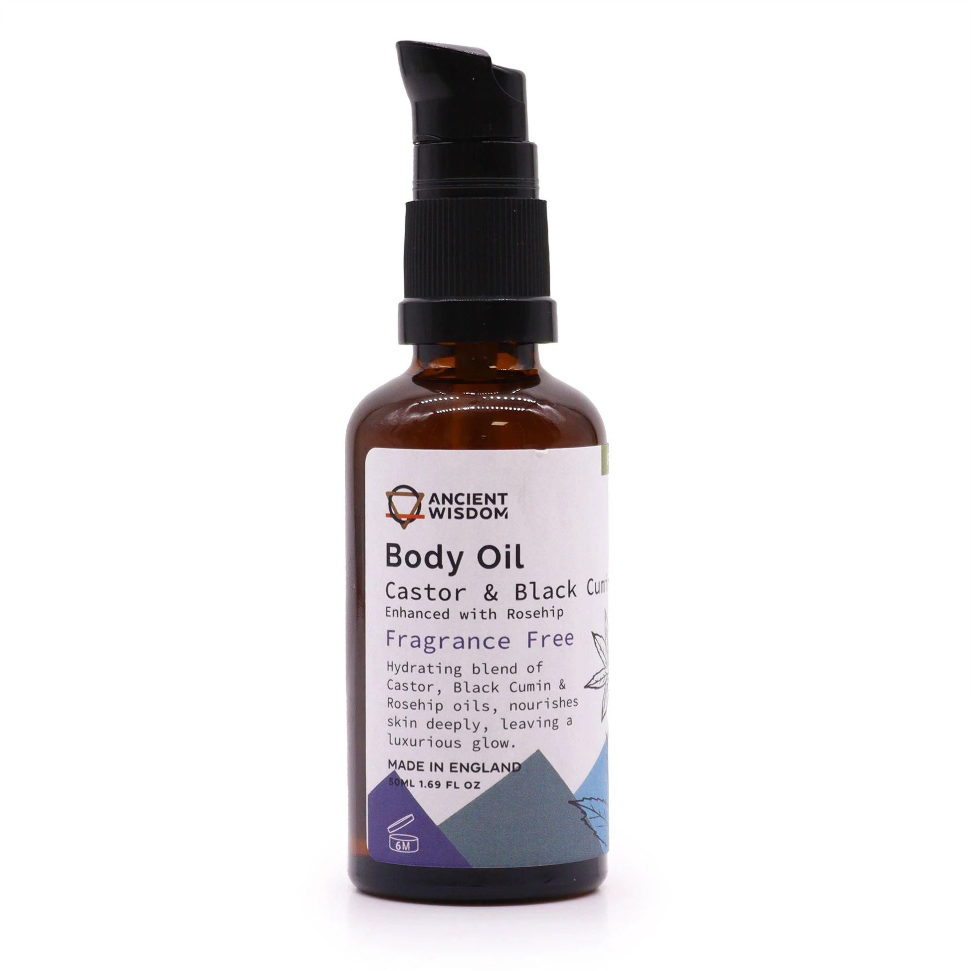 Organic Body Oil 50ml - Rosehip (Unfragranced) by AW Dropship UK